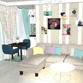 Дизайн-проект 2-х комнатной квартиры для молодой семьи в стиле французского прованса